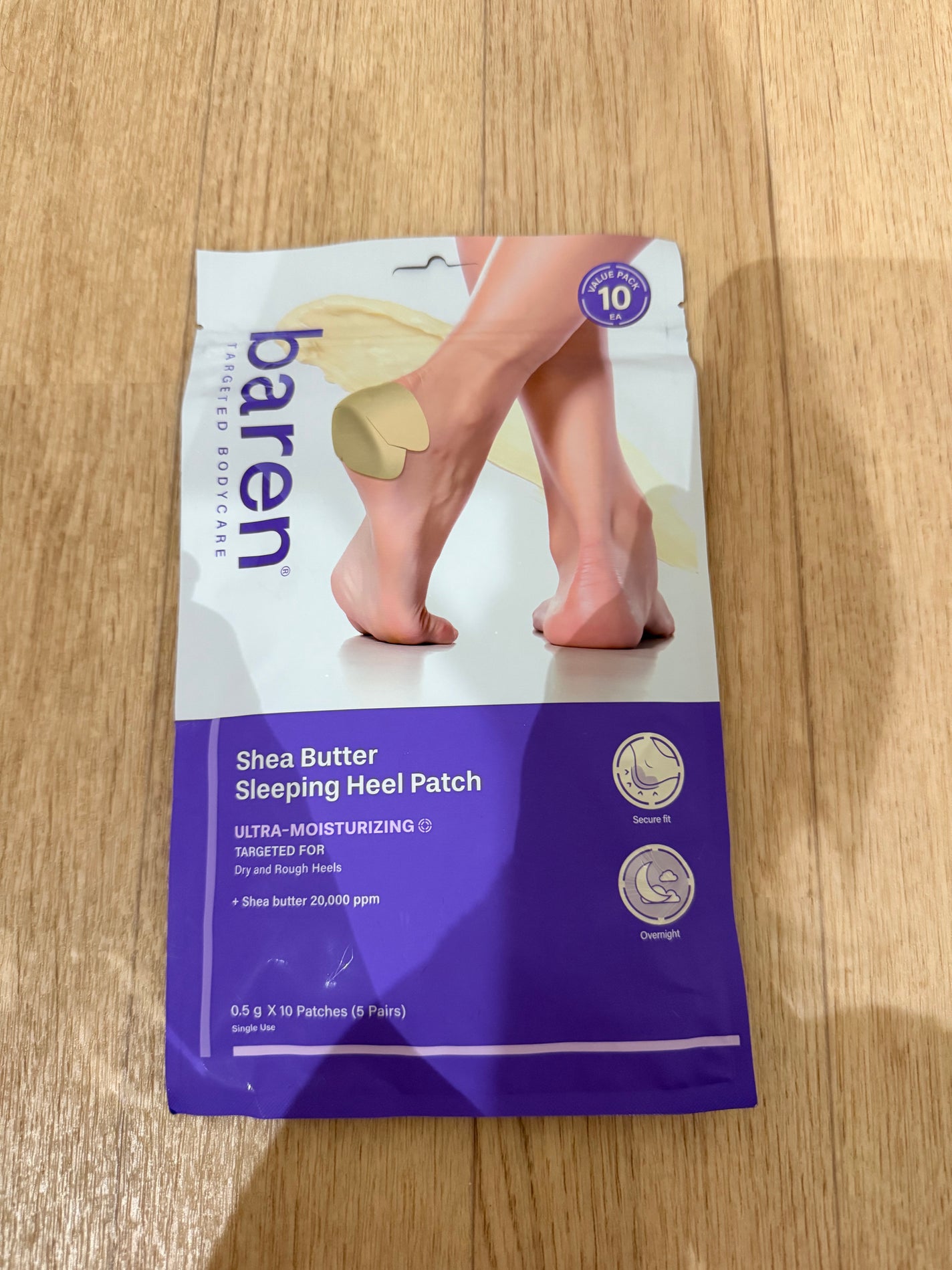 シアバター スリーピング ヒール パッチ/BAREN/レッグ・フットケアを使ったクチコミ(1枚目)