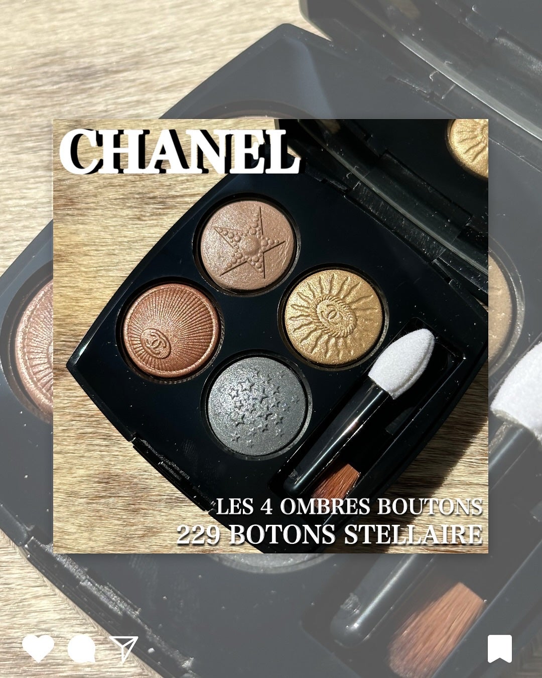 レ キャトル オンブル ブトン/CHANEL/アイシャドウパレットを使ったクチコミ(1枚目)