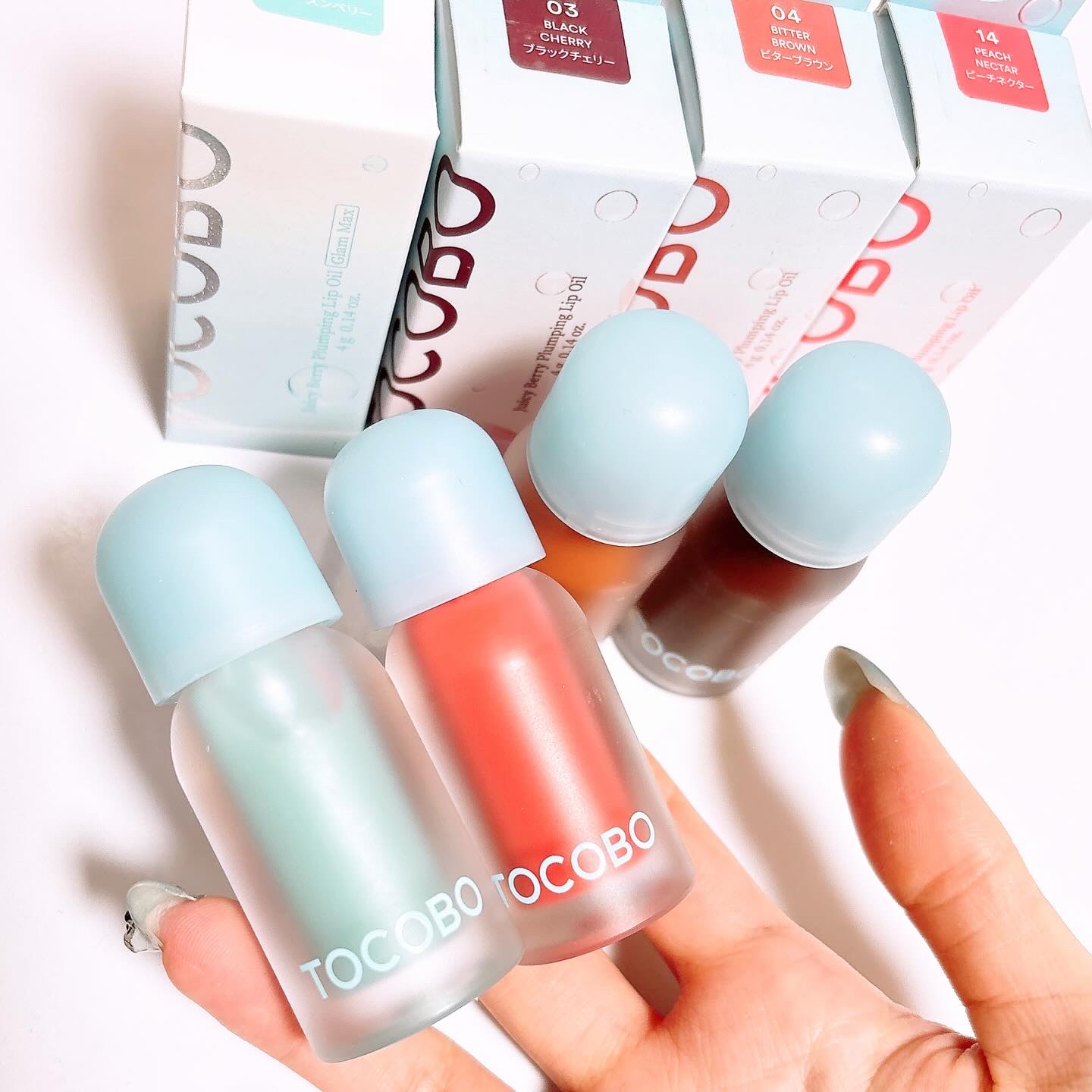 ジューシーベリープランピングリップオイル/TOCOBO/リップグロスを使ったクチコミ（2枚目）