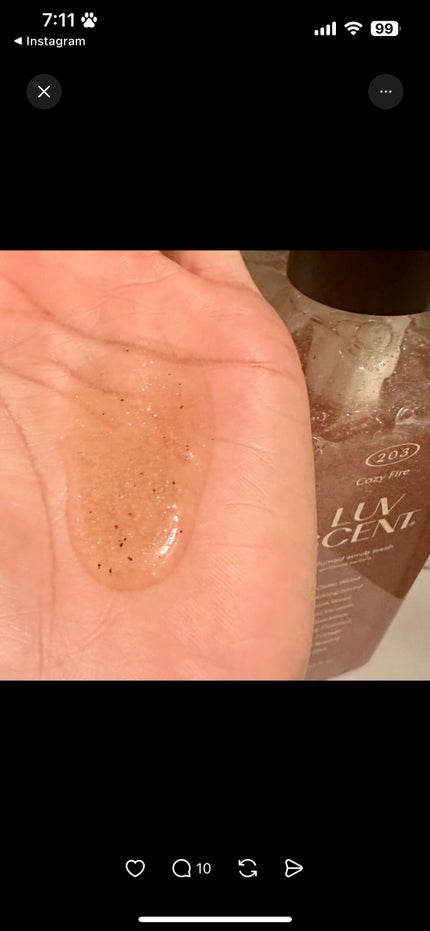 スクラブボディウォッシュ フラワーマーケット ホワイトチューリップ/LUV SCENT/ボディスクラブを使ったクチコミ(2枚目)