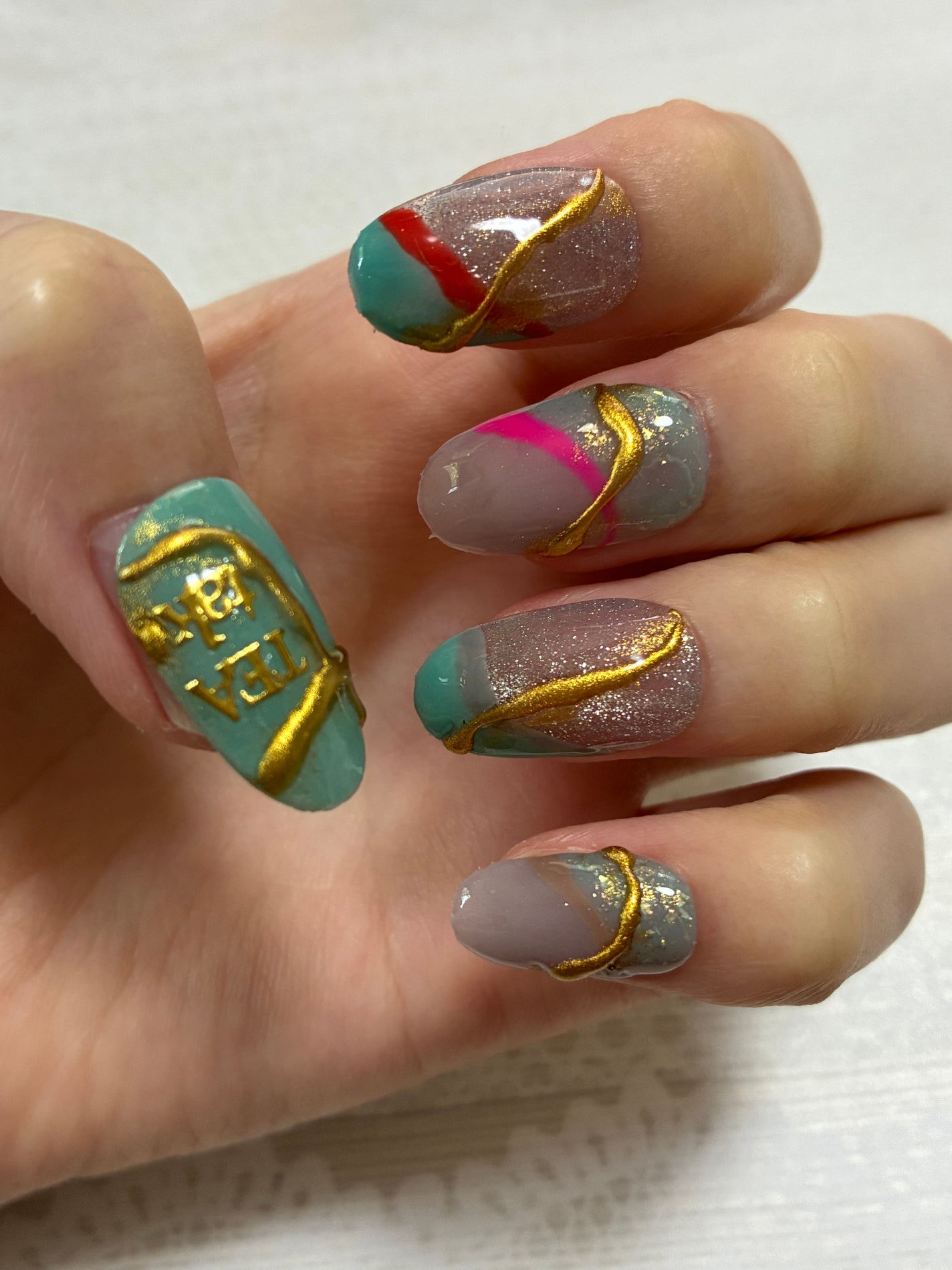 ジェルネイル(ライト対応)/セリア/ジェルネイルを使ったクチコミ(2枚目)