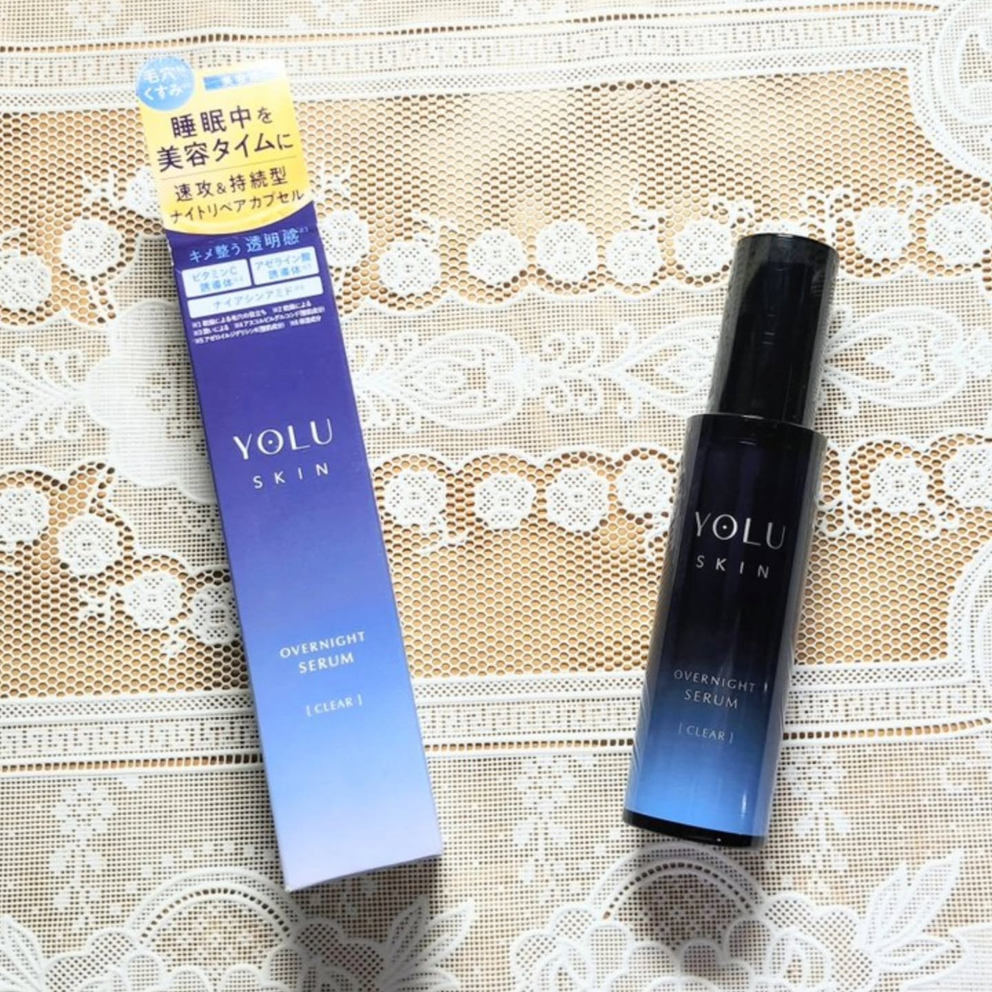 ヨル スキン オーバーナイトセラム クリア/YOLU/美容液を使ったクチコミ（2枚目）