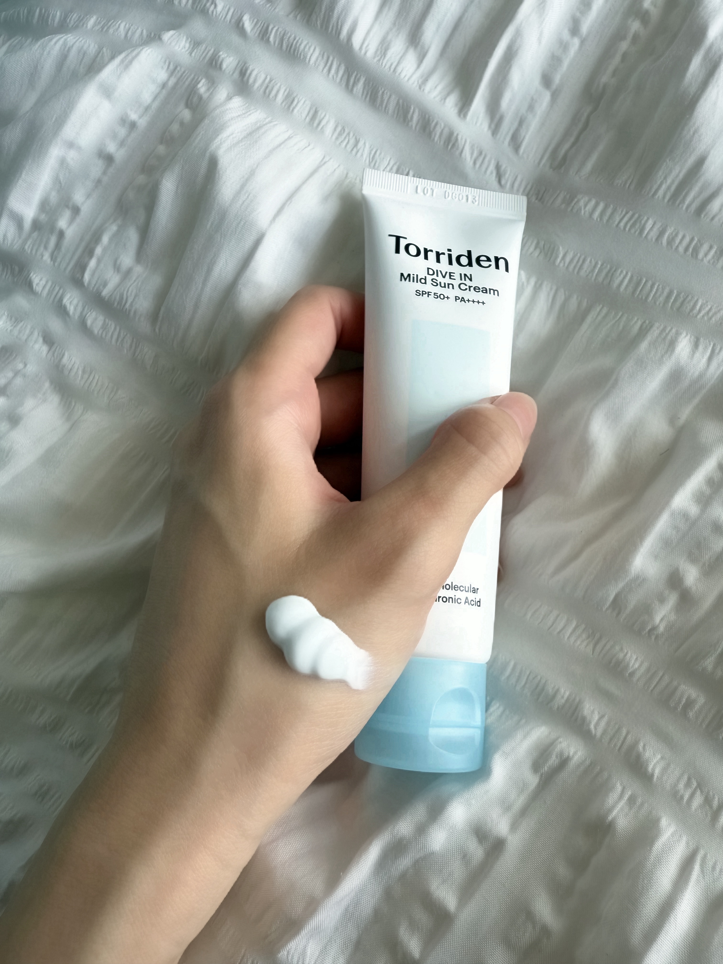 ダイブイン マイルドサンクリーム/Torriden/日焼け止めクリームを使ったクチコミ（2枚目）