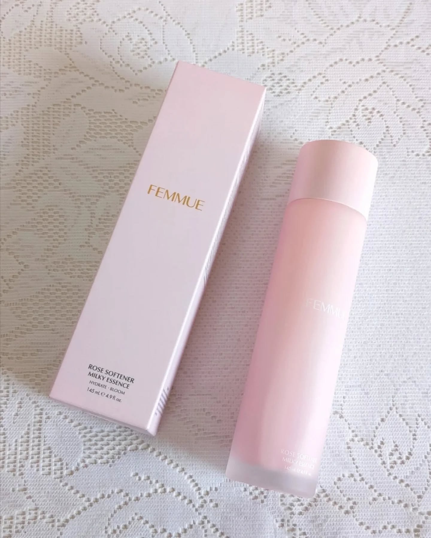 ローズ ミルキーエッセンス/FEMMUE/化粧水を使ったクチコミ（2枚目）