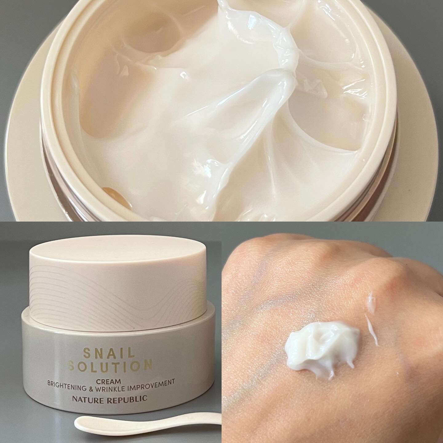 スネイルソリューションクリーム/ネイチャーリパブリック/フェイスクリームを使ったクチコミ（1枚目）