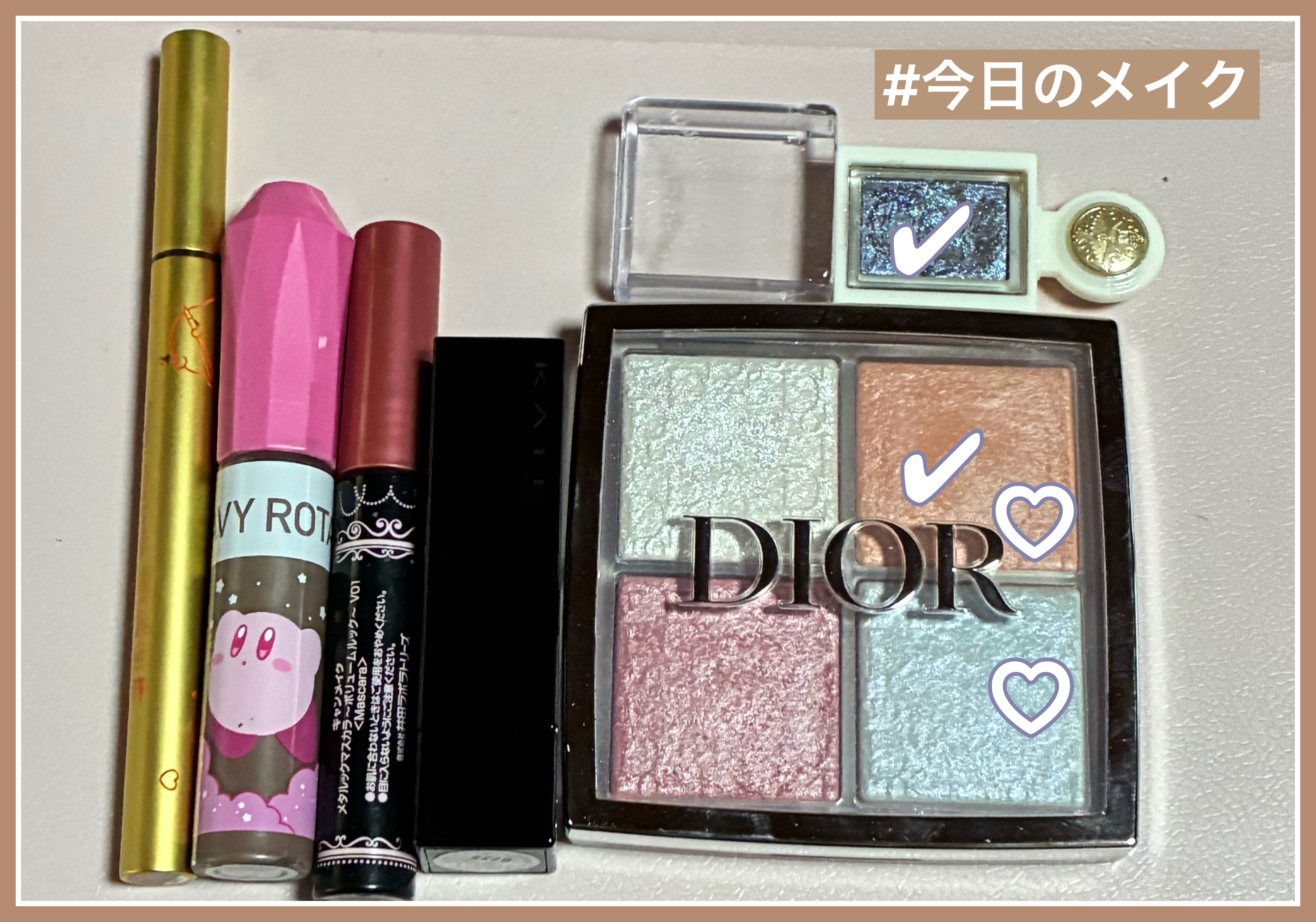 【旧】ディオール バックステージ フェイス グロウ パレット/Dior/ハイライトを使ったクチコミ（1枚目）