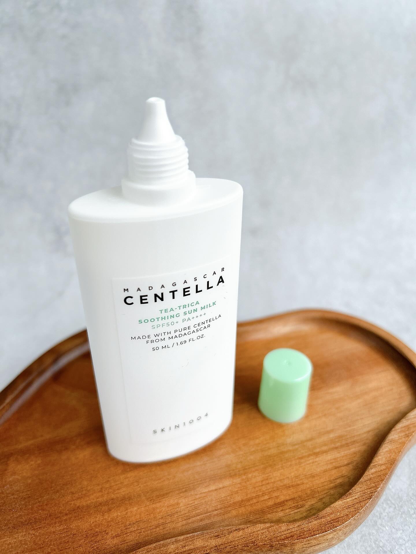 ティーツリカ スージング サンミルク/SKIN1004/日焼け止めミルクを使ったクチコミ（2枚目）