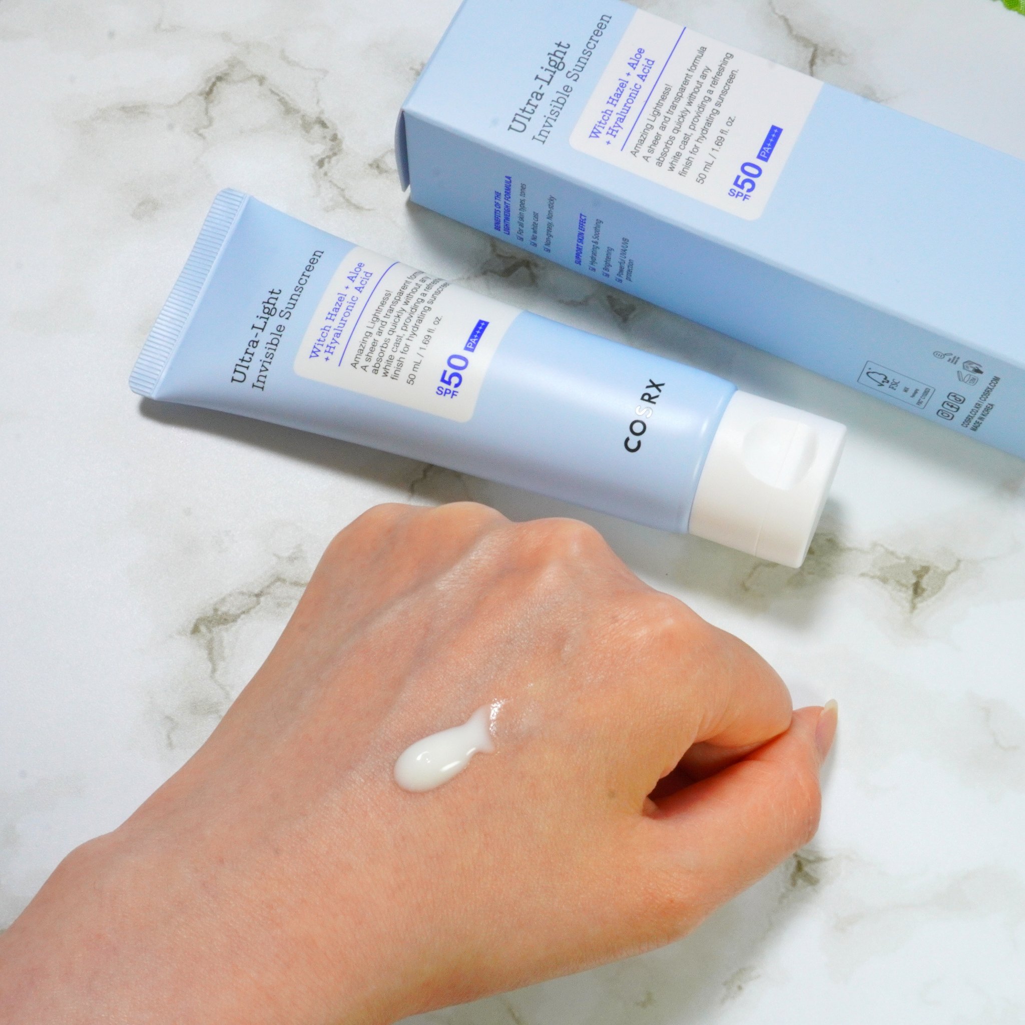 ウルトラライト透明UVクリーム/COSRX/日焼け止めクリームを使ったクチコミ（3枚目）