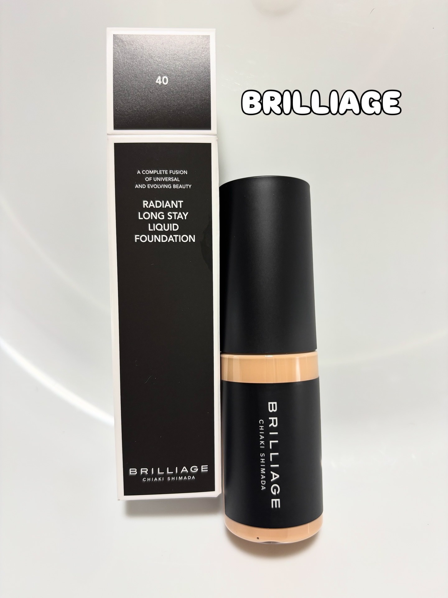 ラディアント　ロングステイ　リキッドファンデーション/ブリリアージュ/リキッドファンデーションを使ったクチコミ（1枚目）