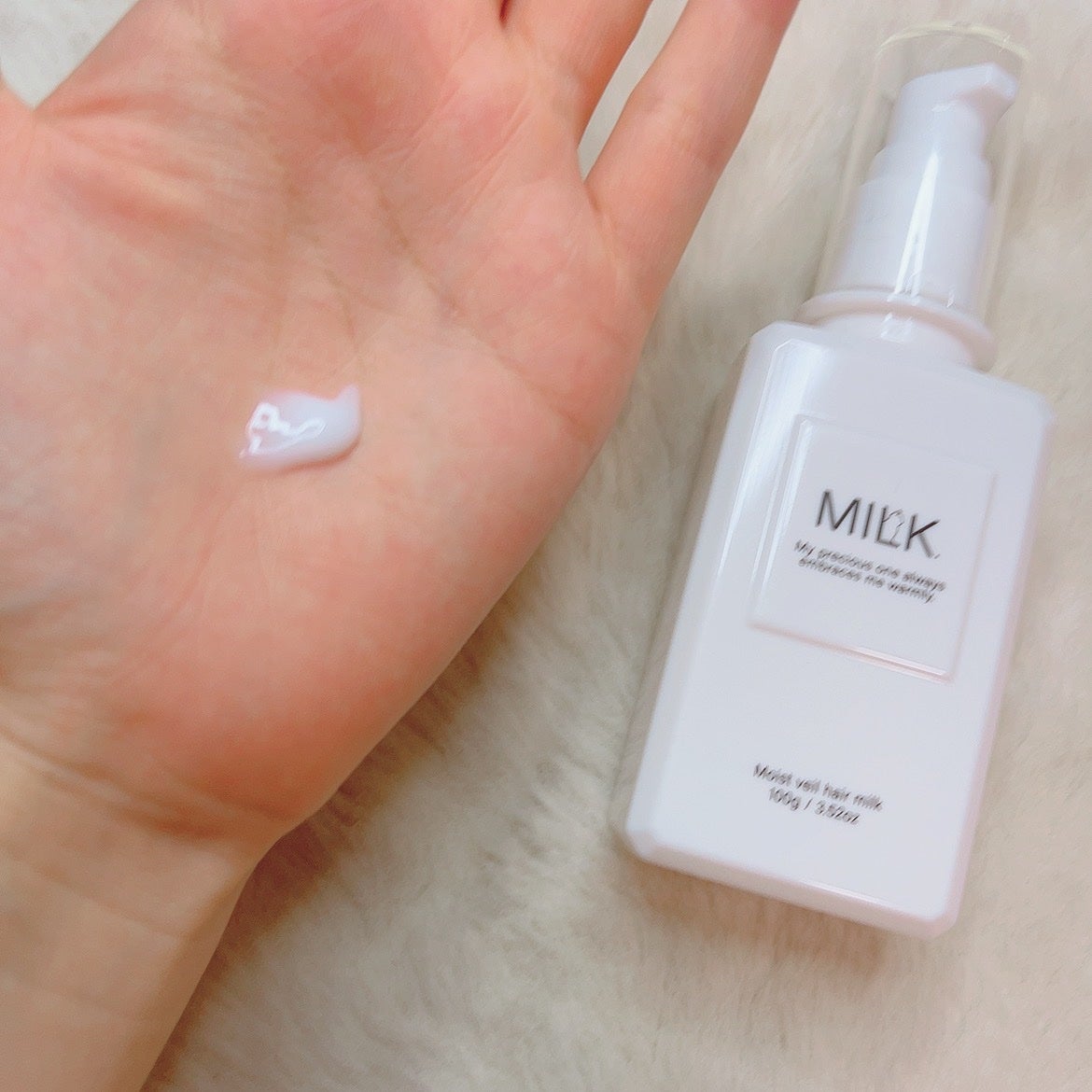モイストヴェール ヘアミルク<無香料>/MILK./ヘアミルクを使ったクチコミ(2枚目)