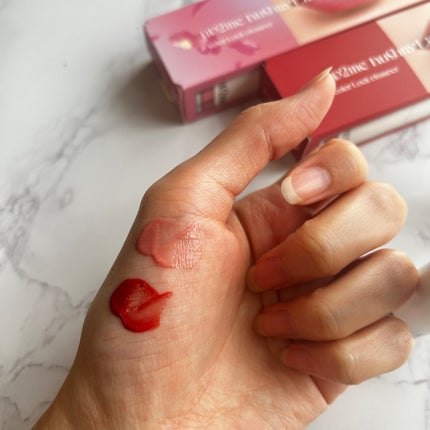 アップトゥーミー ハグマイリップ カラーロックプランパー 006 サニーパッション/up2me/リッププランパーを使ったクチコミ(3枚目)