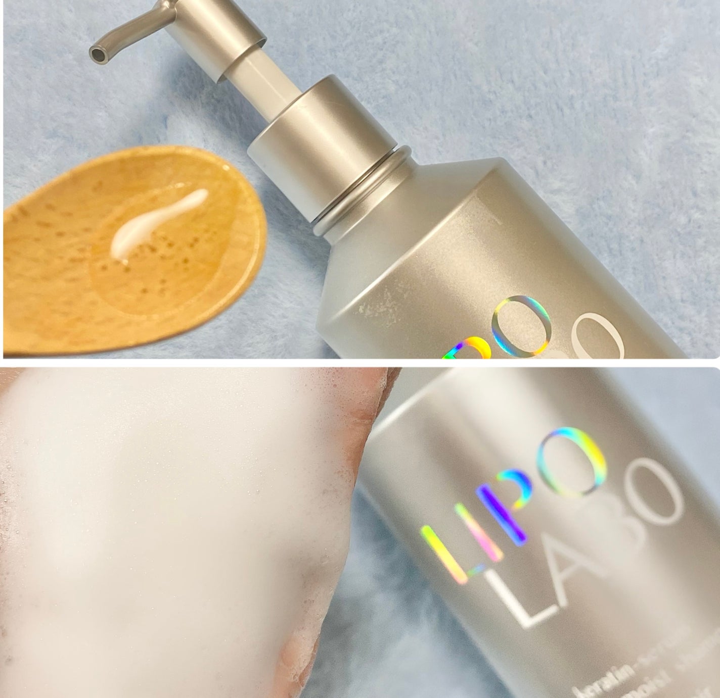 リポ ラボ ケラチンセラム ジェルモイスト シャンプー /トリートメントスリークリペア*/LIPO LABO/市販シャンプーを使ったクチコミ(2枚目)