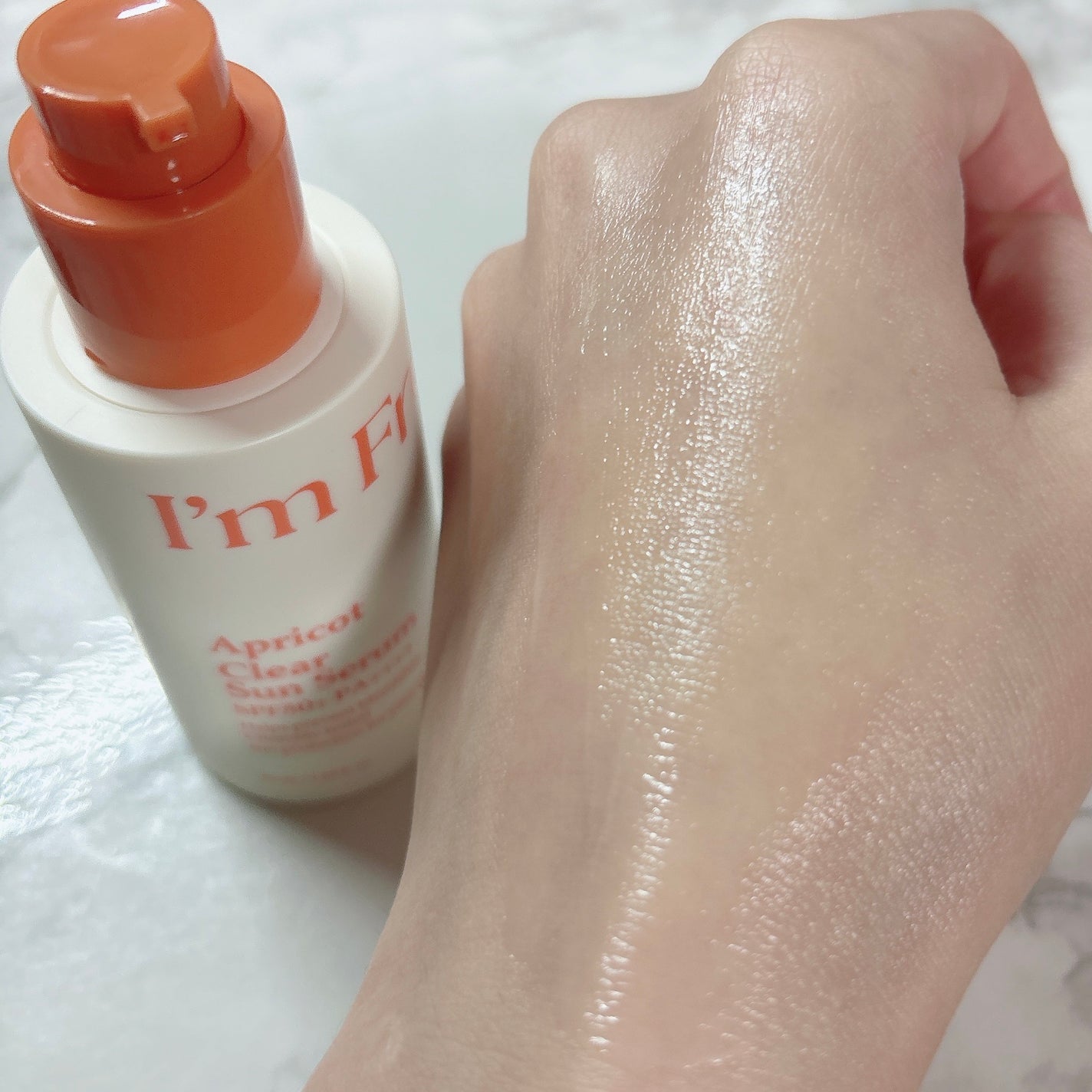 アプリコットクリアサンセラム/I'm from/日焼け止めローションを使ったクチコミ(5枚目)
