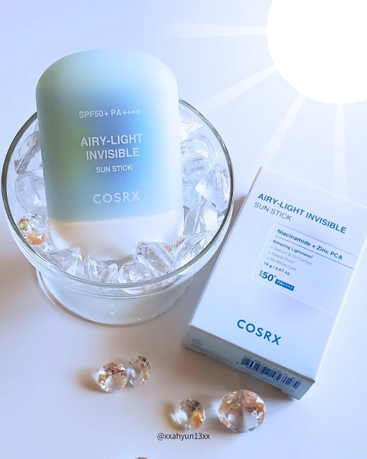 エアリーライト 透明UVスティック/COSRX/日焼け止めスティックを使ったクチコミ（1枚目）