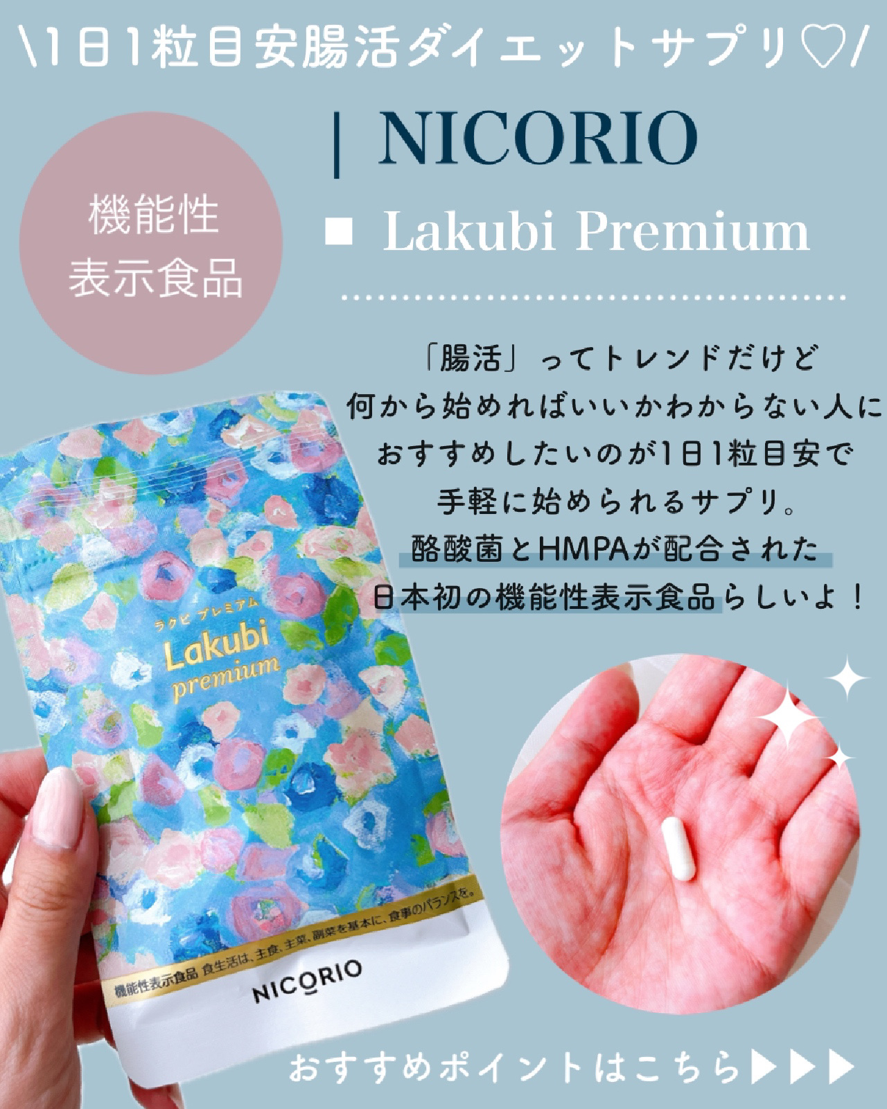 Lakubi premium/NICORIO（ニコリオ）/健康サプリメントを使ったクチコミ（2枚目）