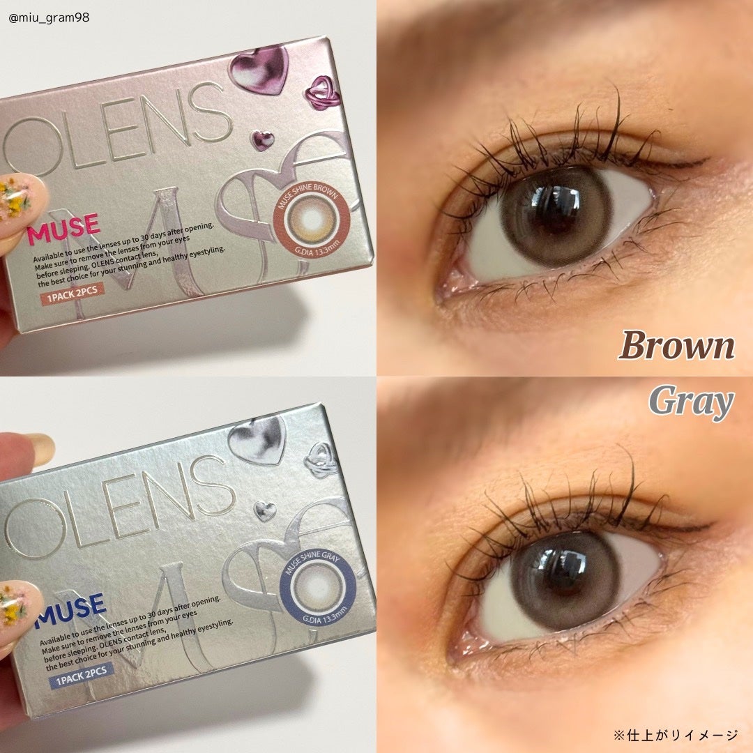MUSE 1month/OLENS/1ヶ月(1MONTH)カラコンを使ったクチコミ(5枚目)