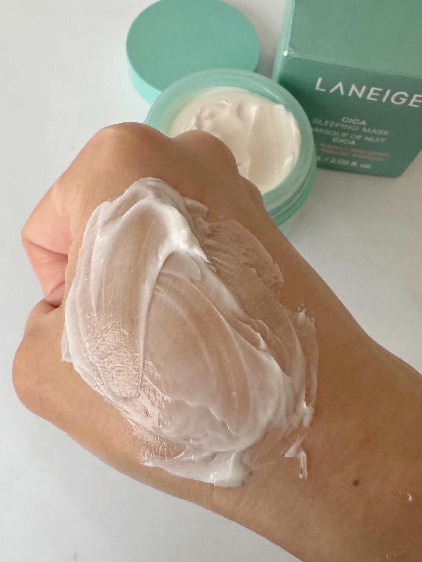 シカスリーピングマスク N/LANEIGE/フェイスクリームを使ったクチコミ(4枚目)