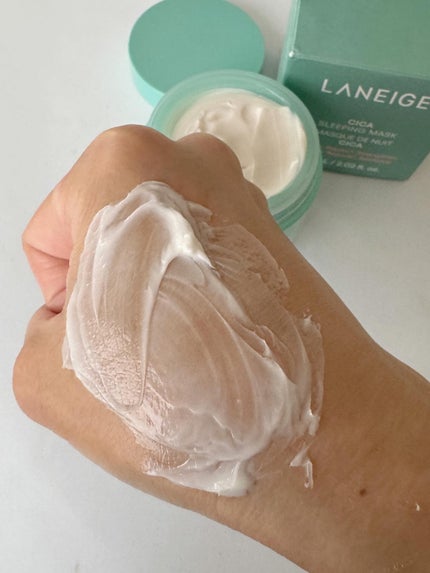 シカスリーピングマスク N/LANEIGE/フェイスクリームを使ったクチコミ(4枚目)
