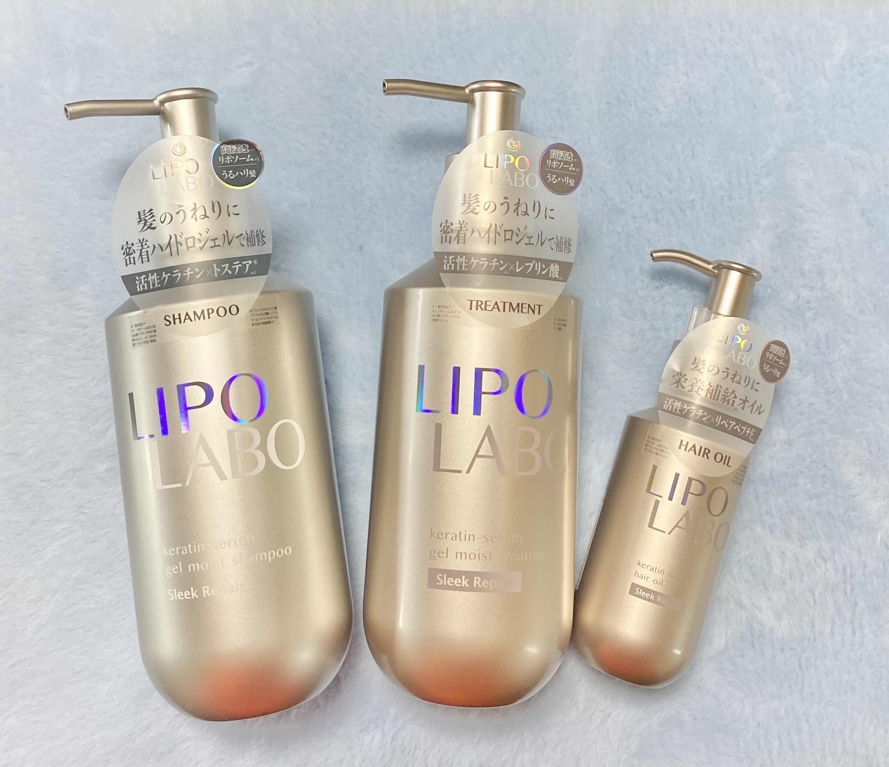 リポ ラボ ケラチンセラム ジェルモイスト シャンプー /トリートメントスリークリペア＊/LIPO　LABO/市販シャンプーを使ったクチコミ（1枚目）