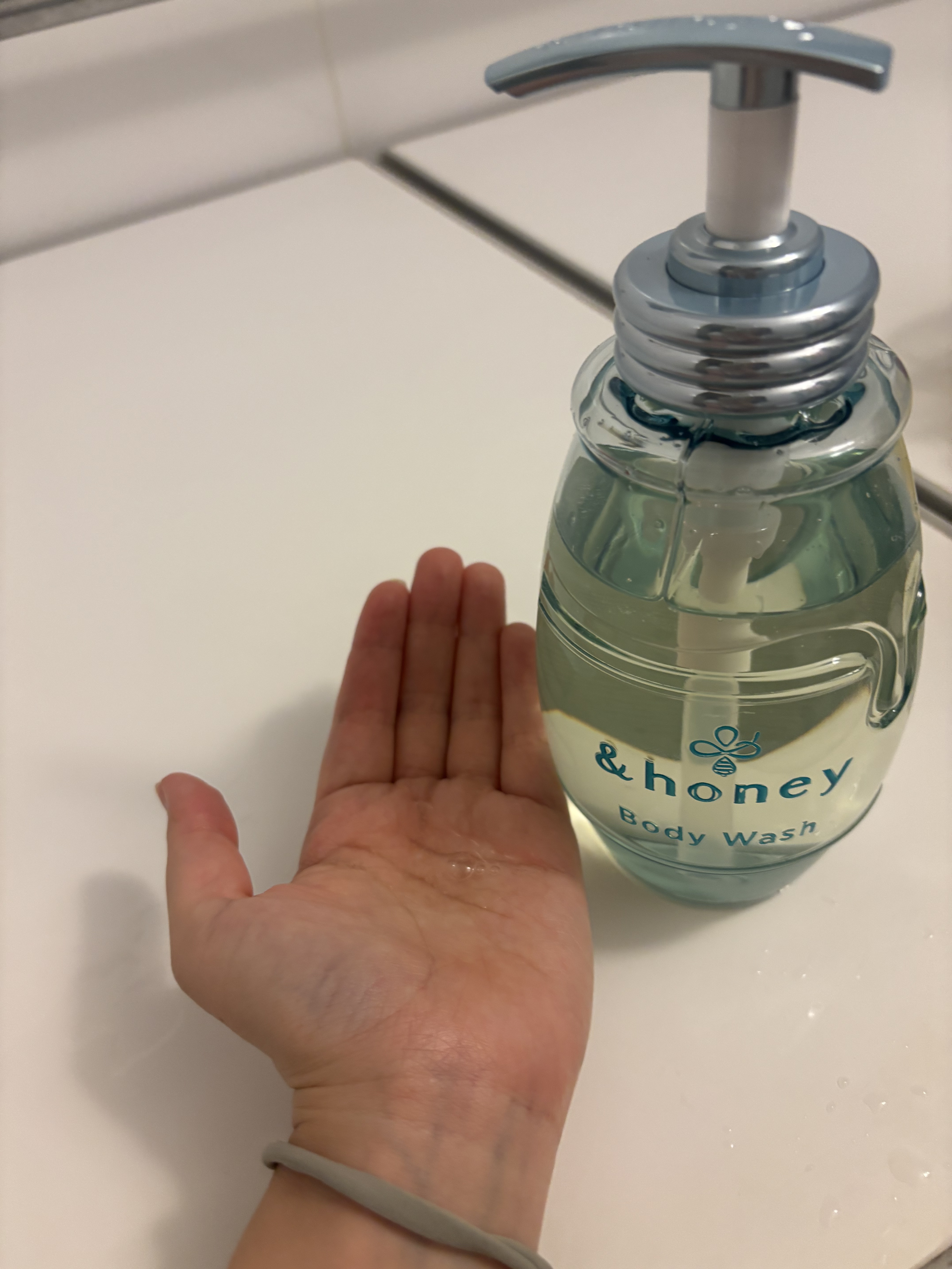 サボンクリア ジェルボディウォッシュ 本体500ml/&honey/ボディソープを使ったクチコミ（2枚目）