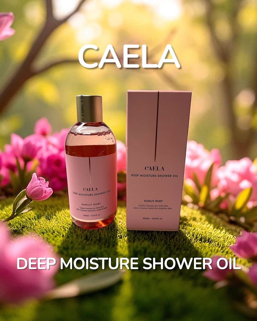 ディープモイスチャーシャワーオイル サンリット ルビー/CAELA/ボディソープを使ったクチコミ（1枚目）