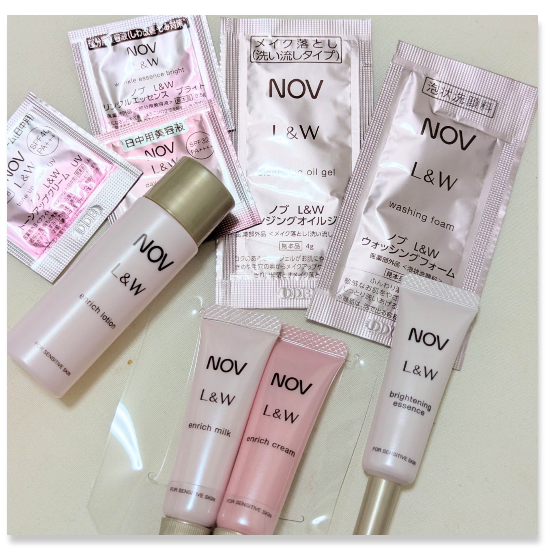 ノブ L&W トライアルセット W/NOV/トライアルキットを使ったクチコミ（2枚目）