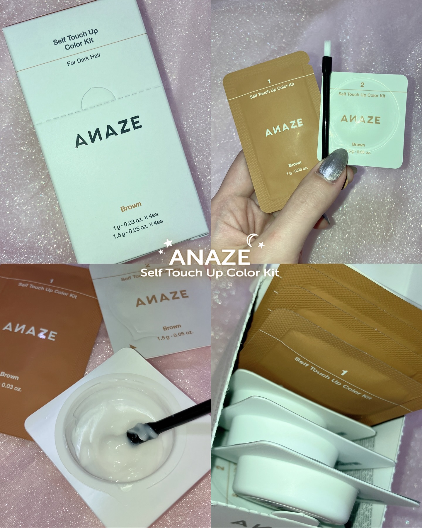 セルフタッチアップカラーキット/ANAZE/ブリーチ剤を使ったクチコミ（1枚目）