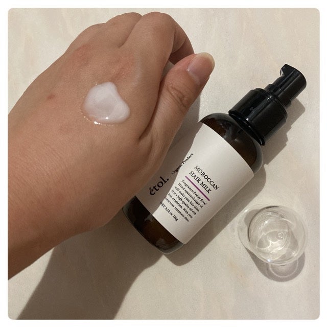 Moroccan hair milk/etol./ヘアミルクを使ったクチコミ(2枚目)