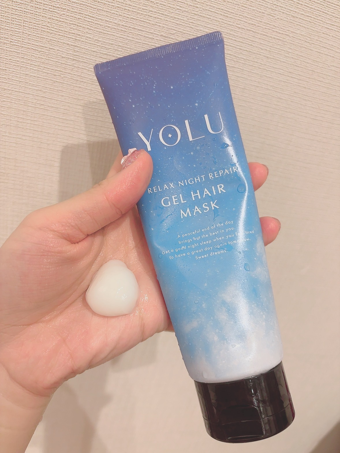 リラックスナイトリペアジェルヘアマスク/YOLU/ヘアマスク・ヘアパックを使ったクチコミ（3枚目）