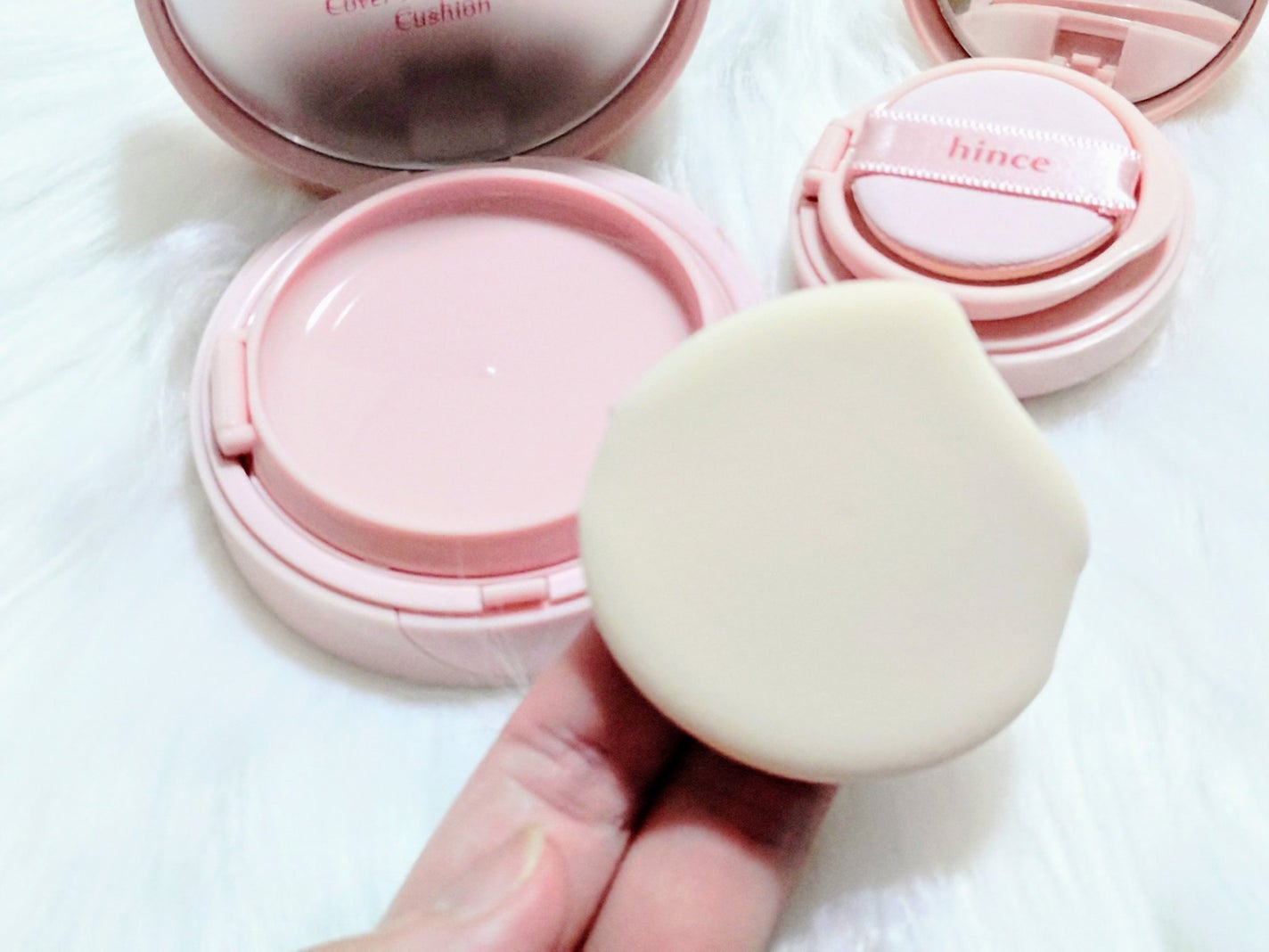カバーマスターピンククッション/hince/クッションファンデーションを使ったクチコミ(2枚目)
