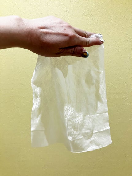 メイクの上からと使えるフェイシャルペーパー シャルドネ&ジャスミンティー/ギャツビー/フェイスシートを使ったクチコミ(4枚目)