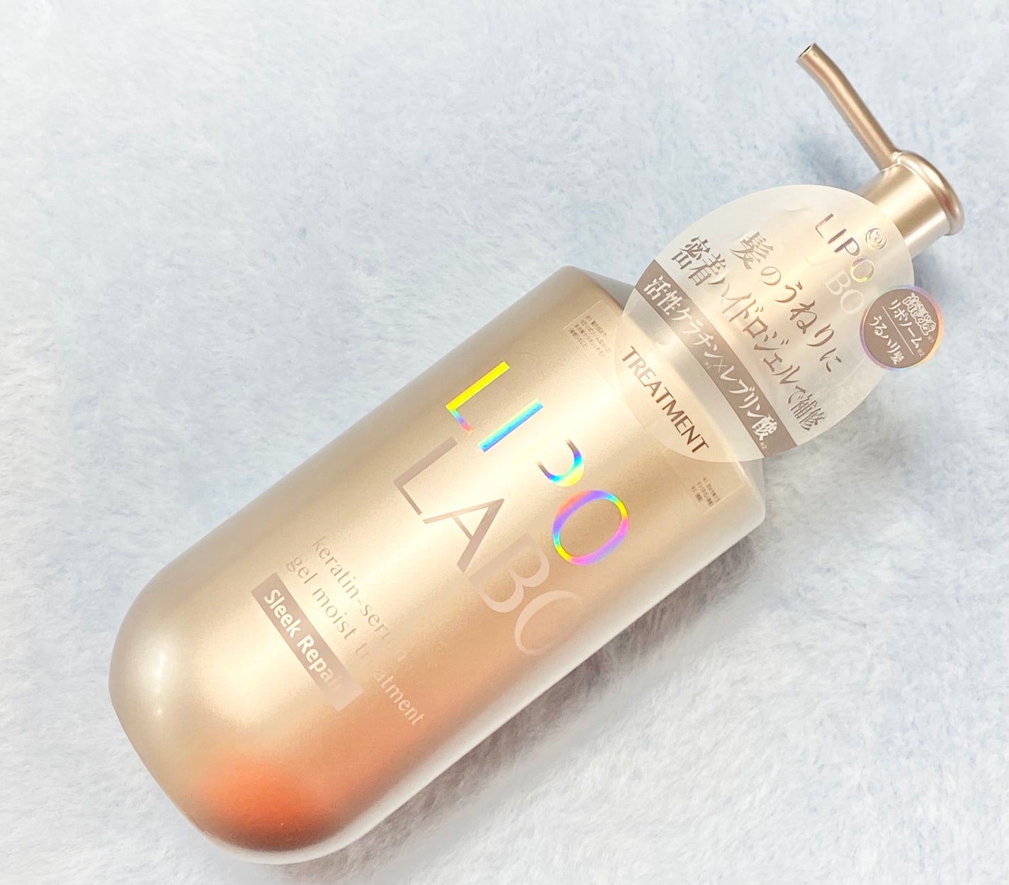 リポ ラボ ケラチンセラム ジェルモイスト シャンプー /トリートメントスリークリペア*/LIPO LABO/市販シャンプーを使ったクチコミ(1枚目)