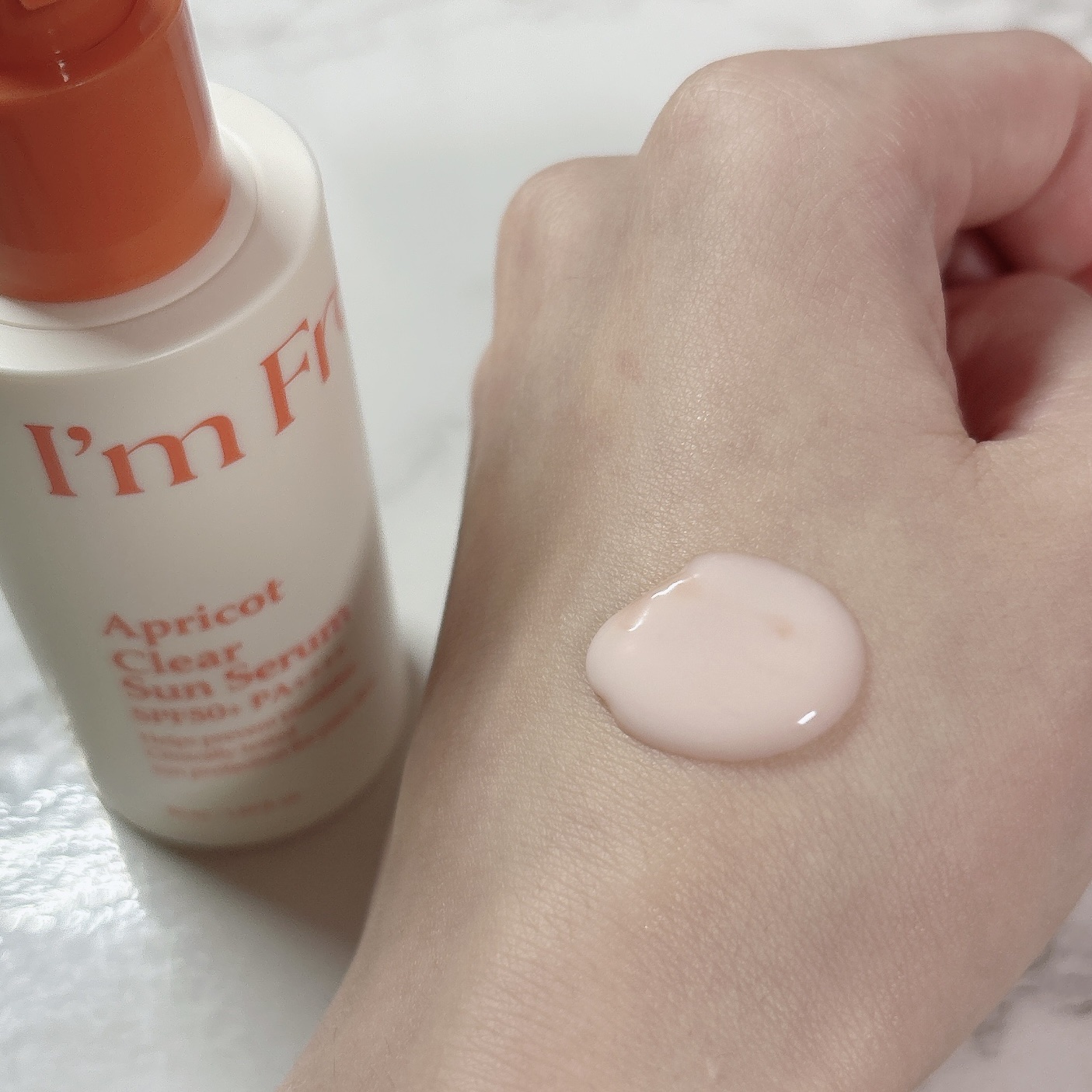 アプリコットクリアサンセラム/I'm from/日焼け止めローションを使ったクチコミ（3枚目）