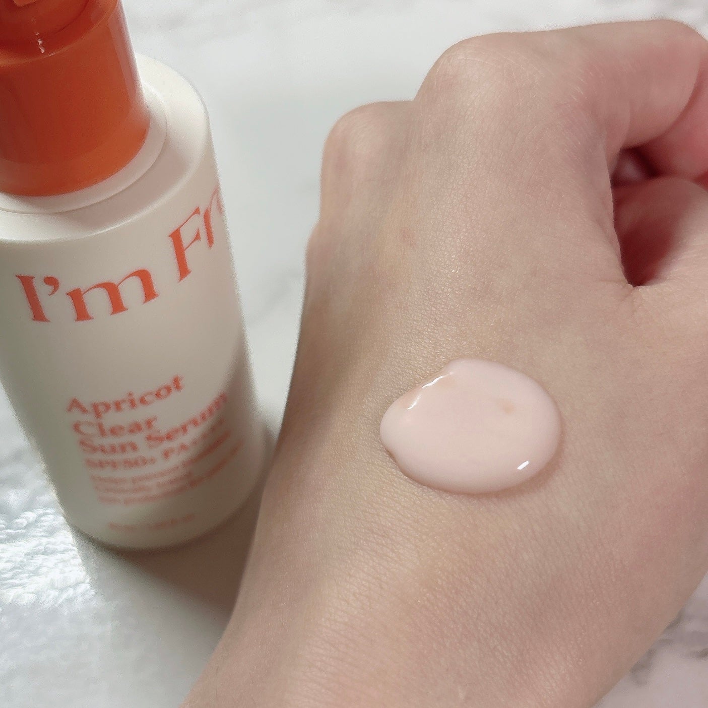 アプリコットクリアサンセラム/I'm from/日焼け止めローションを使ったクチコミ(3枚目)