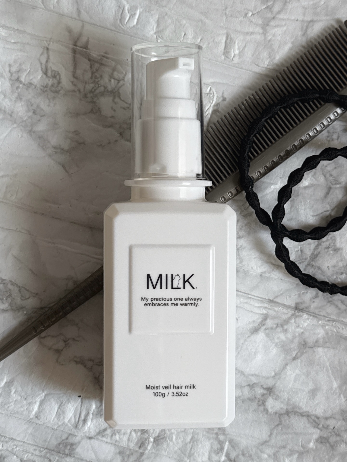 モイストヴェール ヘアミルク＜無香料＞/MILK./ヘアミルクを使ったクチコミ（2枚目）