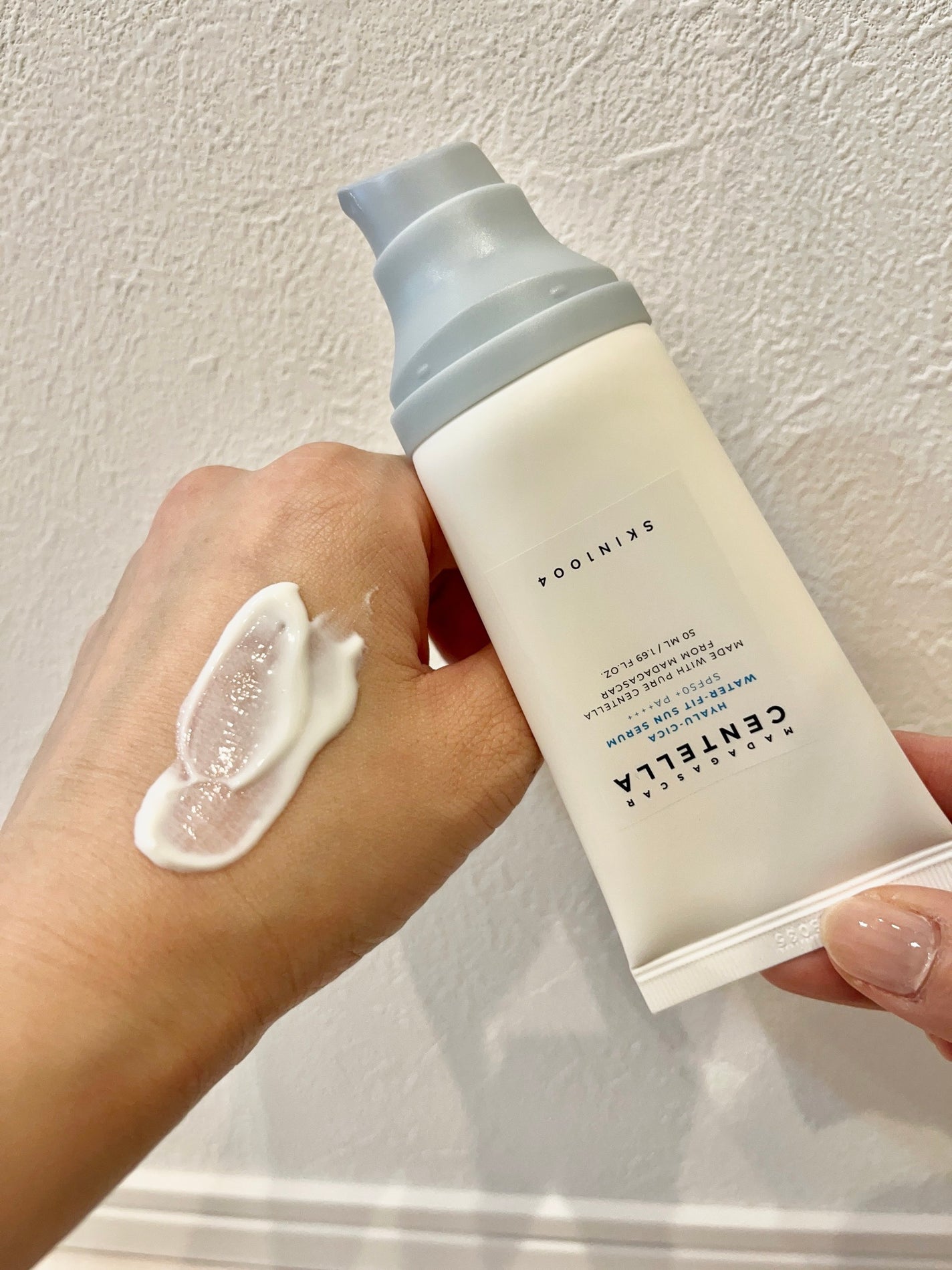 ヒアルーシカ ウォーターフィット サンセラム/SKIN1004/日焼け止めローションを使ったクチコミ(2枚目)