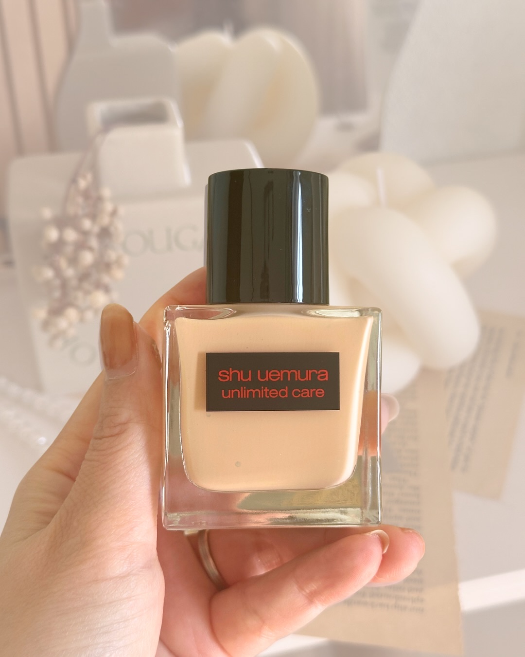 アンリミテッド ケア ツヤ セラム ファンデーション/shu uemura/リキッドファンデーションを使ったクチコミ（1枚目）