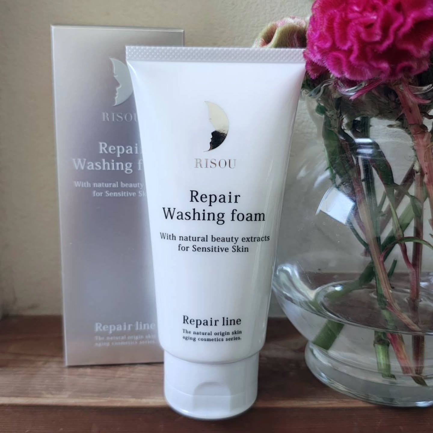 リソウコーポレーション リペア洗顔フォームのクチコミ「#透明感 のある肌を目指せる、#リペア洗顔フォーム を使ってみました。

自社生産の無農薬栽培.....」（1枚目）