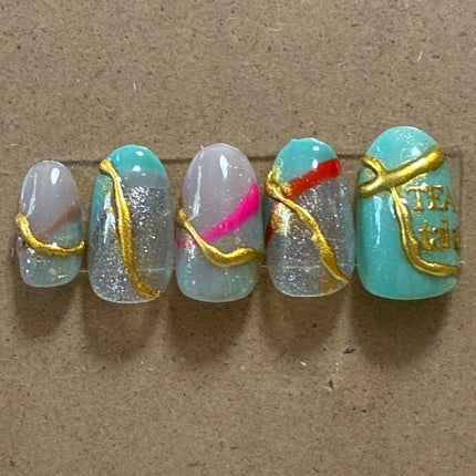 ジェルネイル(ライト対応)/セリア/ジェルネイルを使ったクチコミ(5枚目)