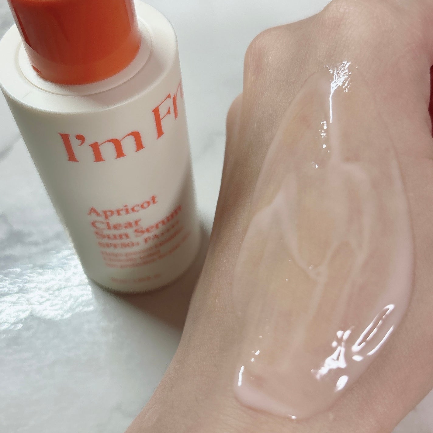 アプリコットクリアサンセラム/I'm from/日焼け止めローションを使ったクチコミ(4枚目)