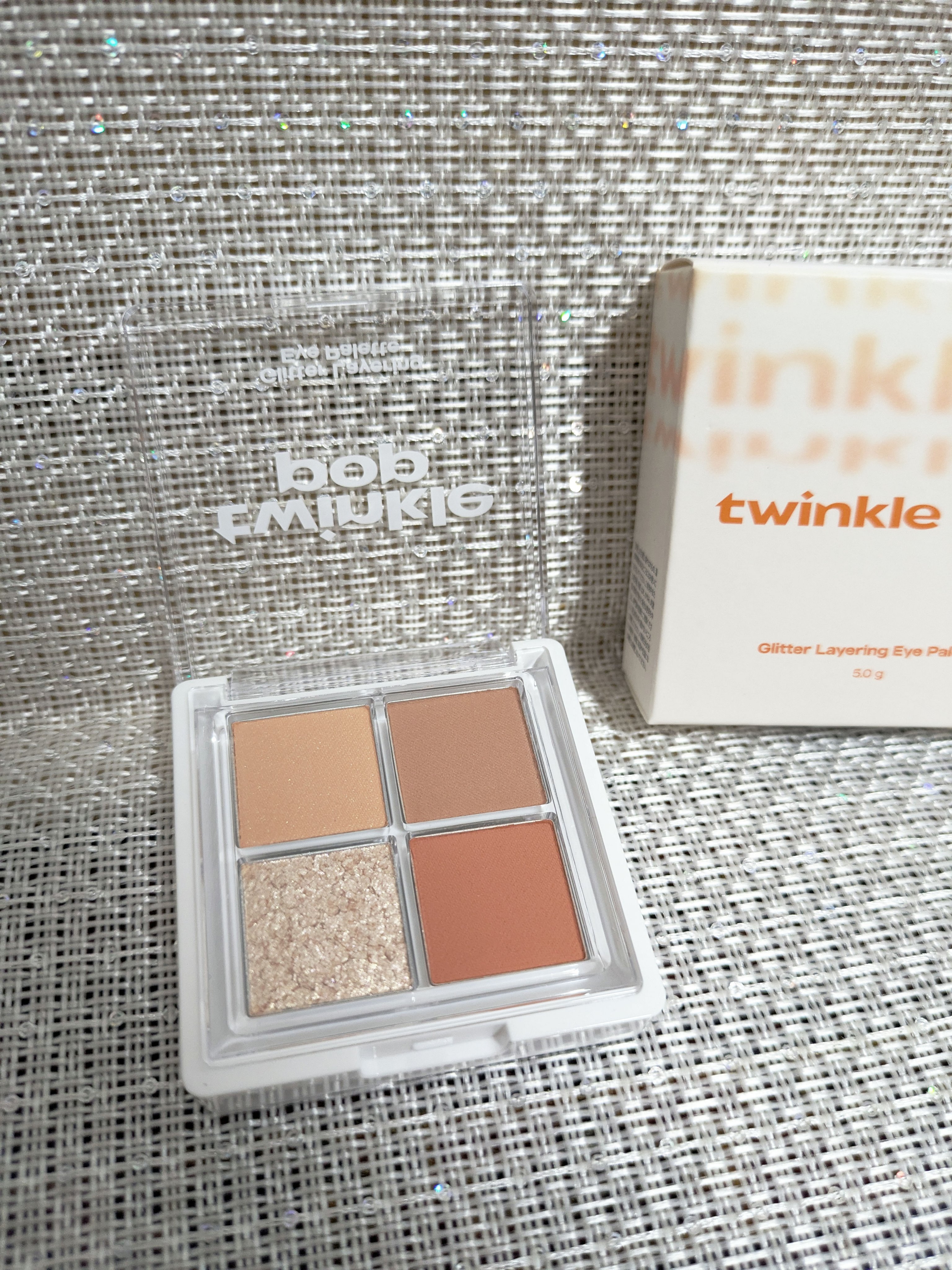 グリッターレイヤリングアイシャドウパレット 01 CORAL LAYER/TWINKLE POP/アイシャドウパレットを使ったクチコミ（1枚目）