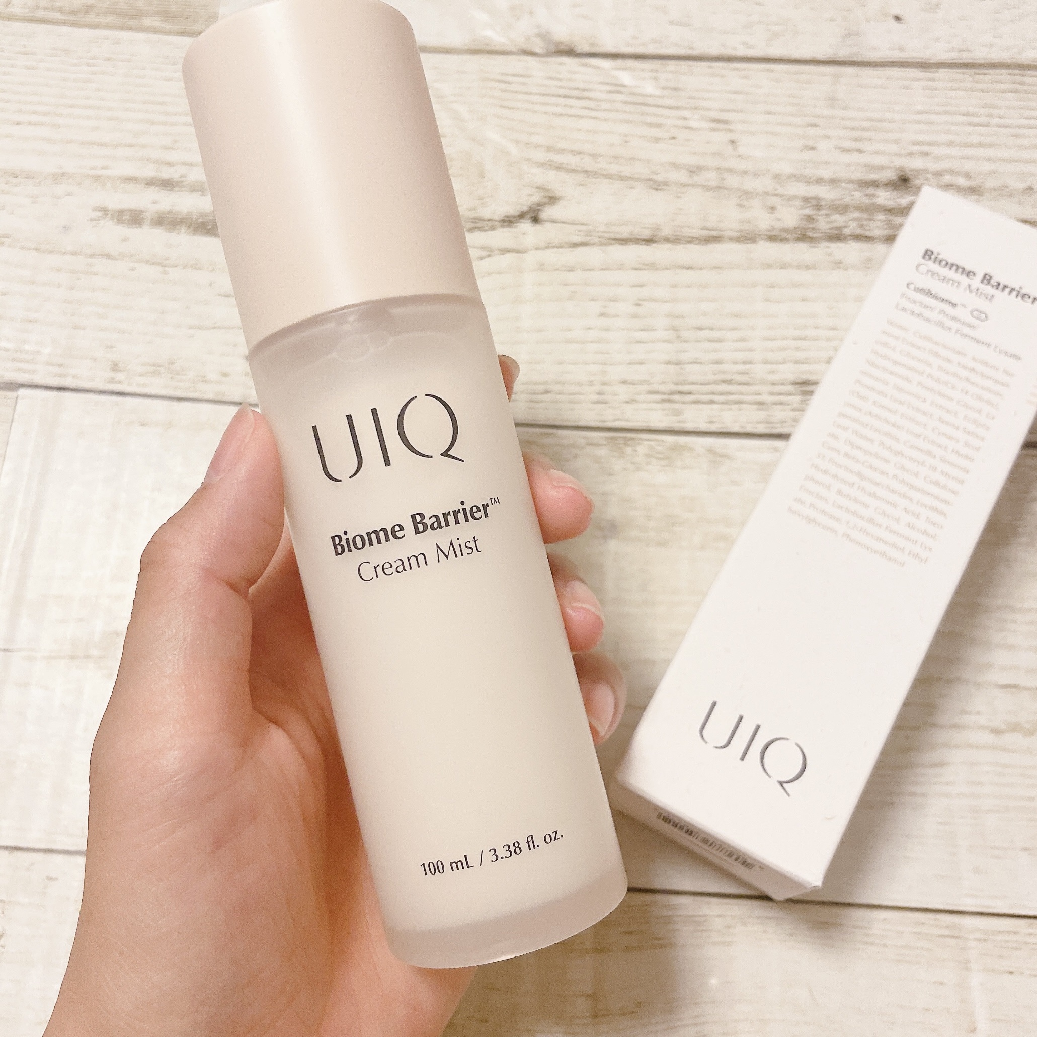 バイオームバリア クリームミスト/UIQ/ミスト状化粧水を使ったクチコミ（1枚目）
