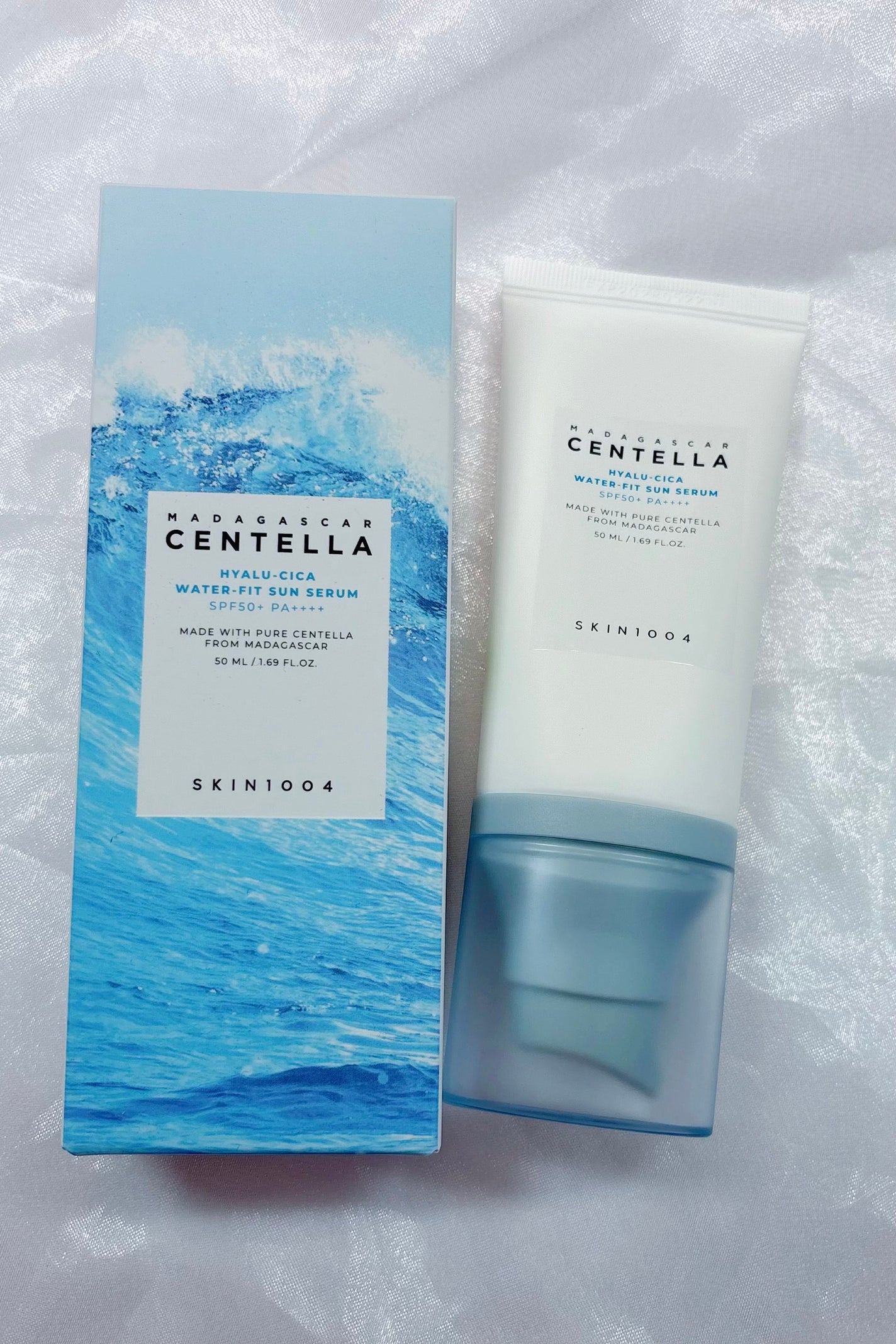 ヒアルーシカ ウォーターフィット サンセラム/SKIN1004/日焼け止めローションを使ったクチコミ(1枚目)