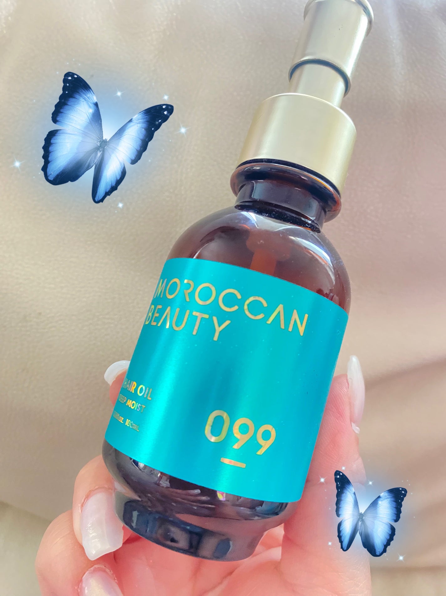 ディープモイスト ヘアオイル/モロッカンビューティ/ヘアオイルを使ったクチコミ(1枚目)