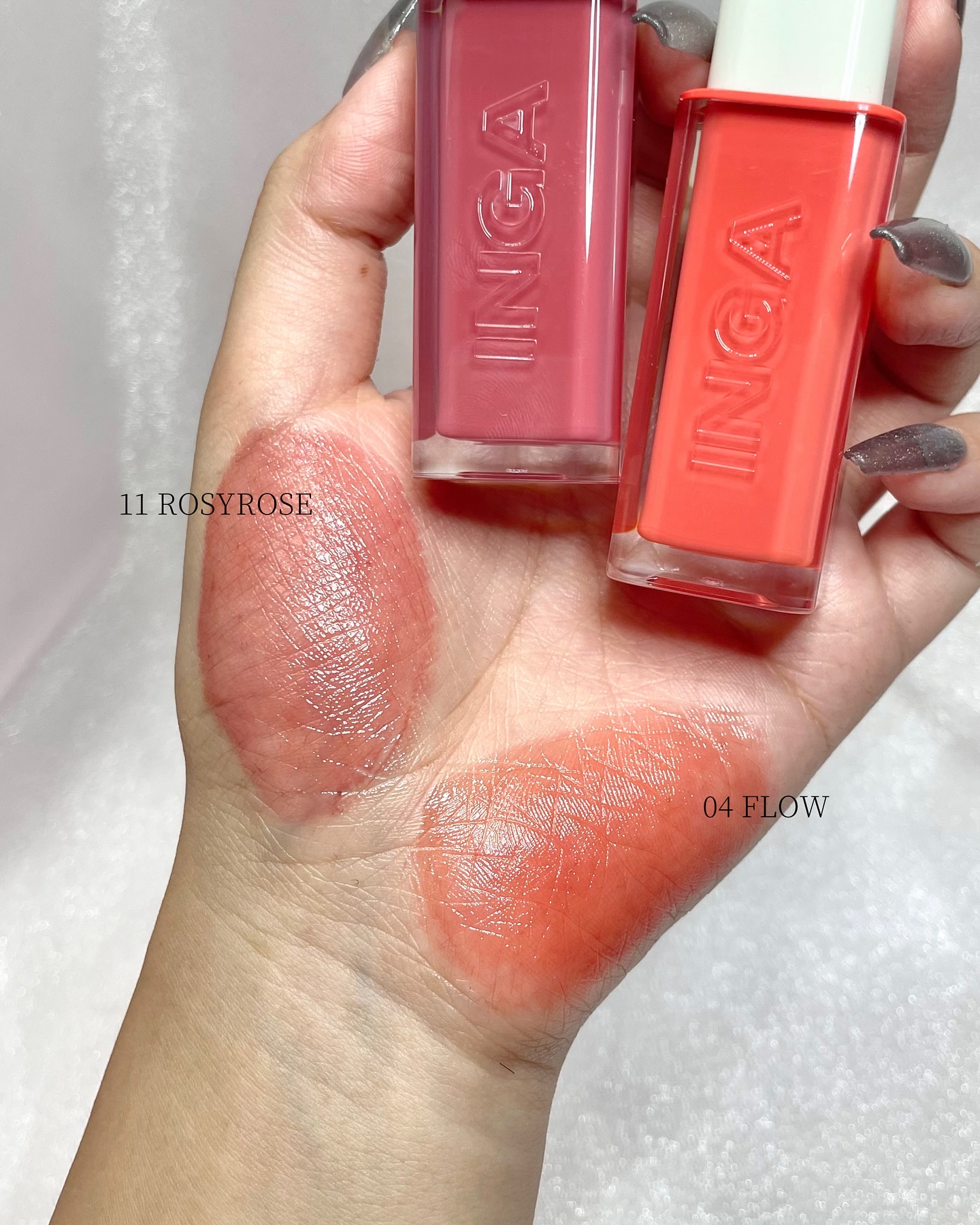 ウォーターグローリップティント 08 フロー（Flow）/INGA/リップティントを使ったクチコミ（3枚目）