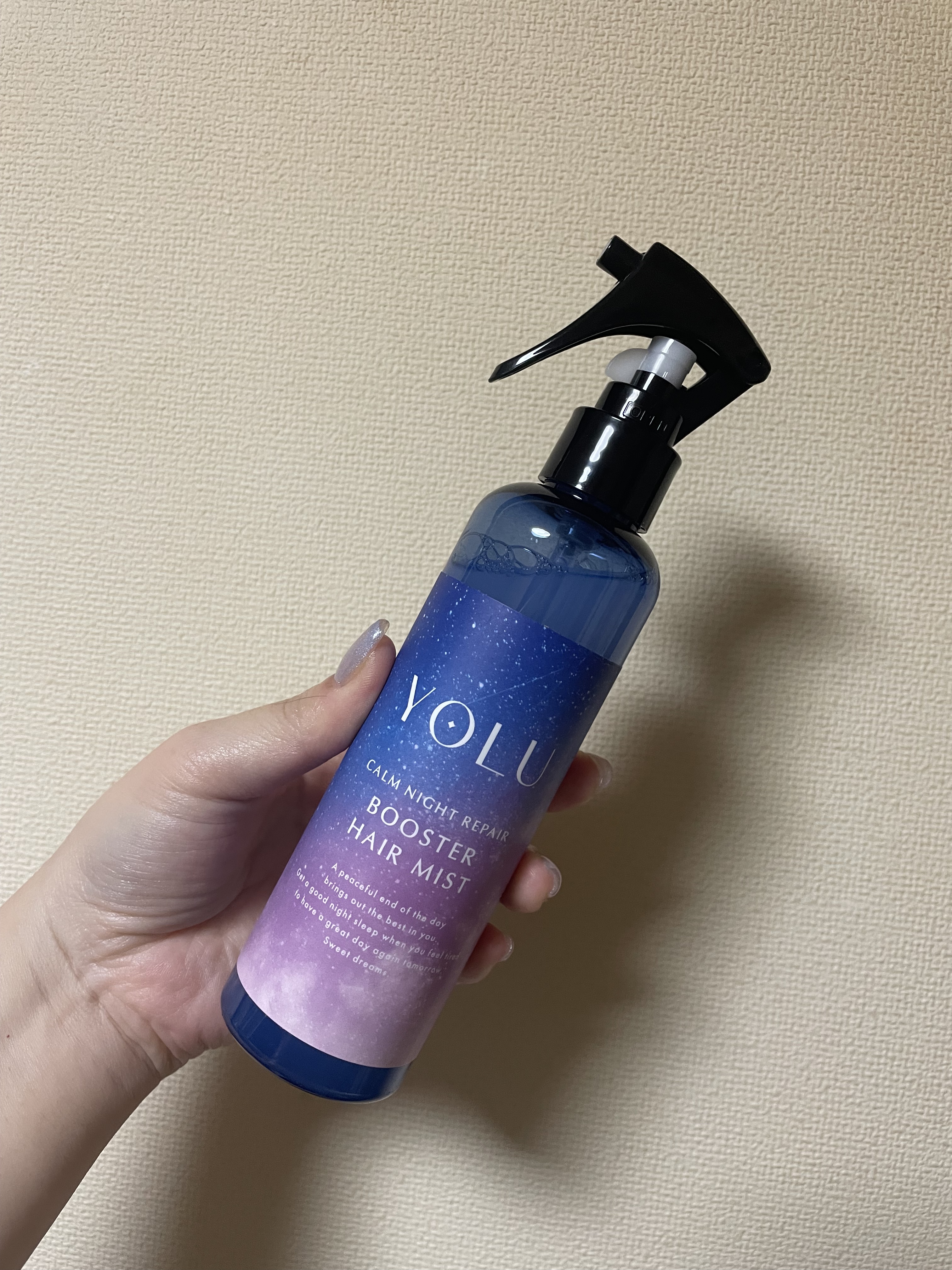 ヨル　カームナイトリペアブースターヘアミスト/YOLU/ヘアミストを使ったクチコミ（1枚目）