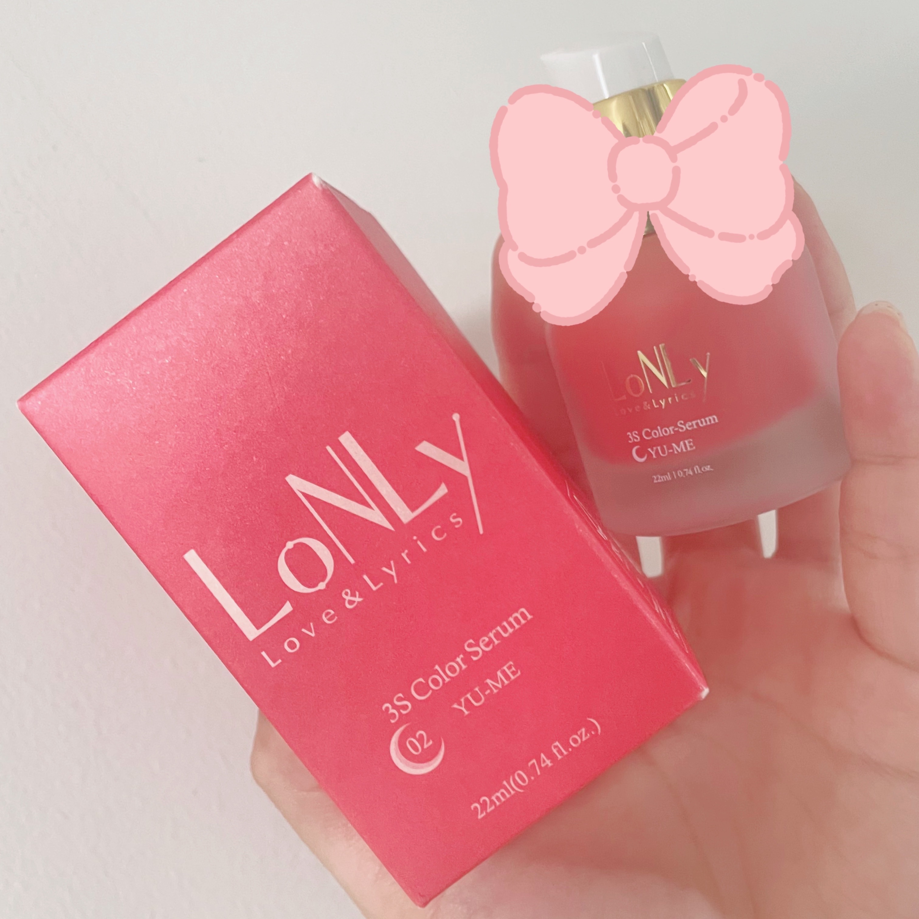 3S カラーセラム 02 YU-ME/LoNLy /リキッドチークを使ったクチコミ（1枚目）