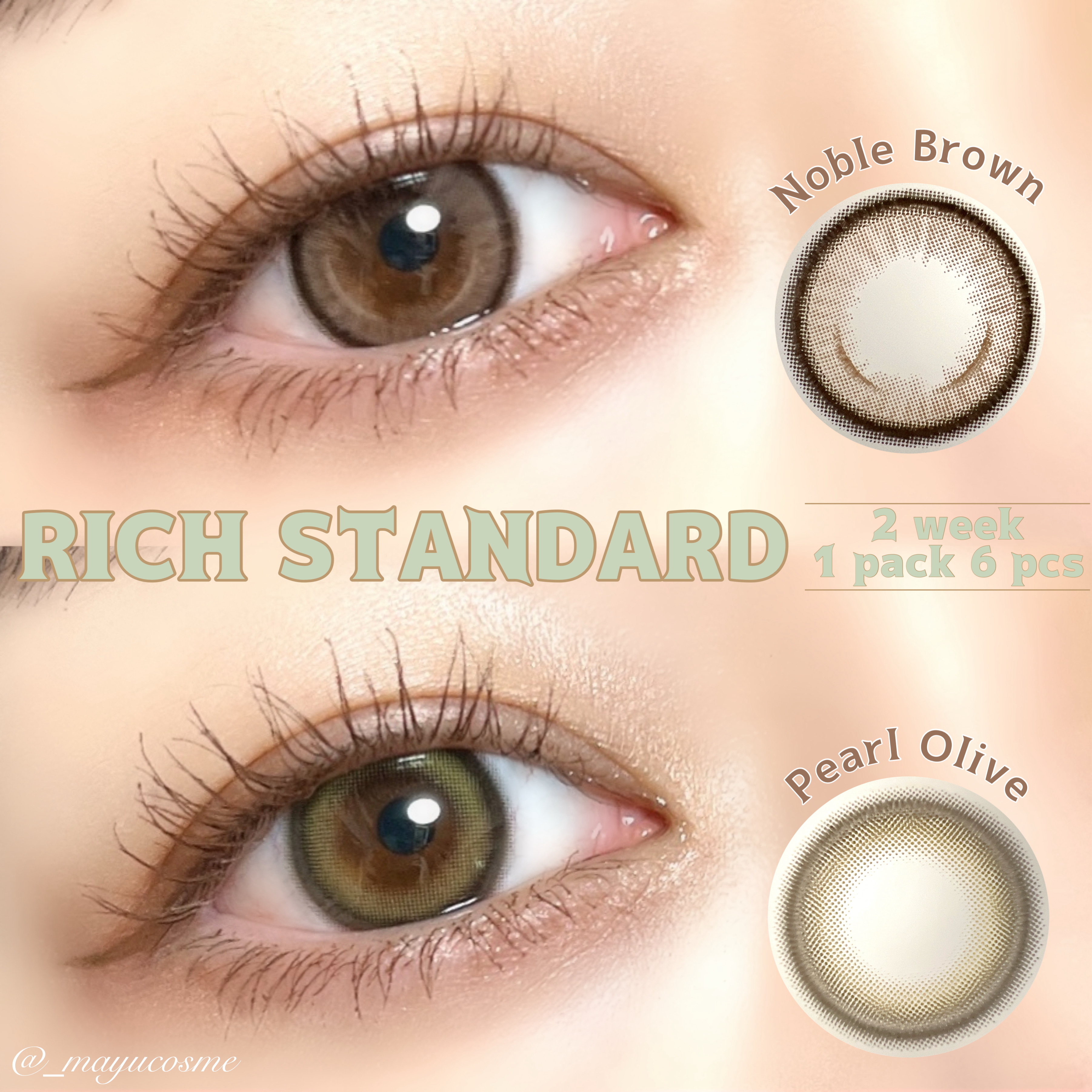 リッチスタンダード2WEEKシリーズ/RICH STANDARD/２週間（２WEEKS）カラコンを使ったクチコミ（1枚目）