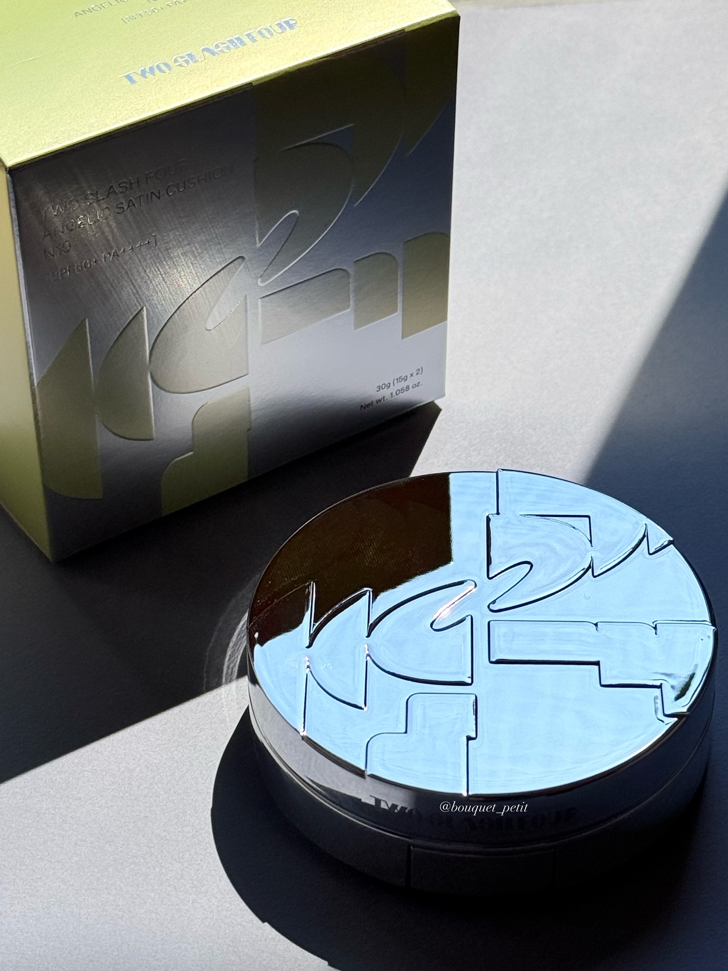 エンジェリックサテンクッション/TWO SLASH FOUR/クッションファンデーションを使ったクチコミ（2枚目）