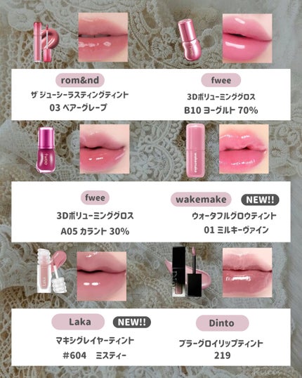 ザ ジューシーラスティングティント/rom&nd/リップティントを使ったクチコミ(2枚目)